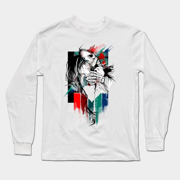 Fractured Heart Long Sleeve T-Shirt by AmyCNicholls